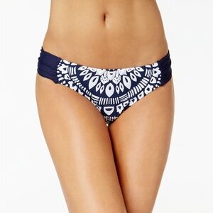 NEW TRINA TURK Indochine Hipster Bikini Bottoms Size 10 Midnight